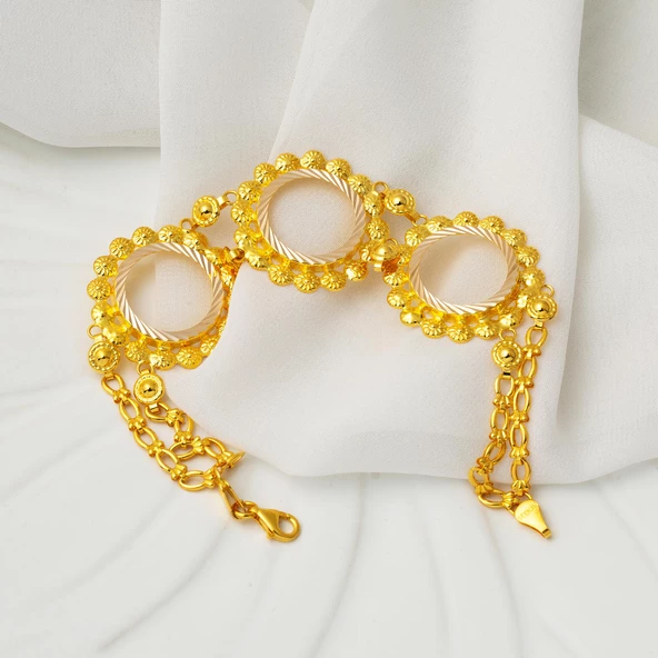 3 Çeyrek Altınlık 14 Ayar Bileklik - Resim 3