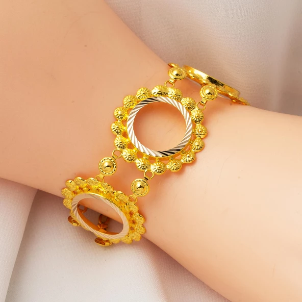 3 Çeyrek Altınlık 14 Ayar Bileklik - Resim 2