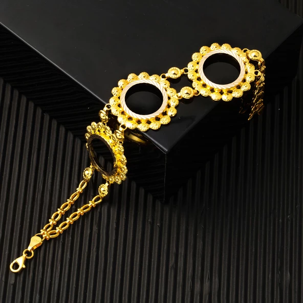 3 Çeyrek Altınlık 14 Ayar Bileklik - Resim 4