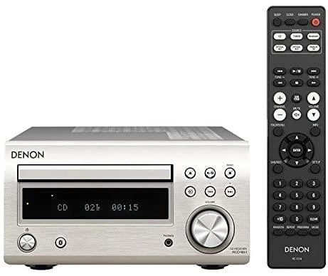 Denon Rcd M 41 Micro Hifi Cd&Bluetooth Receiver Silver