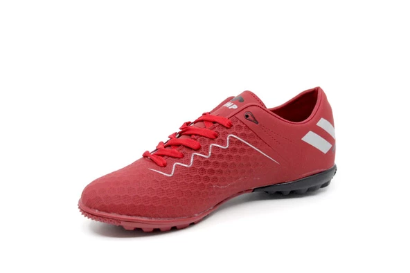 Jump 27879 Kırmızı - Gri Erkek Bağcıklı Halı Saha Ayakkabı - 4