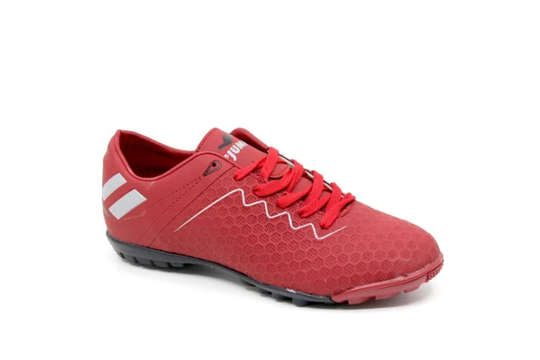 Jump 27879 Kırmızı - Gri Erkek Bağcıklı Halı Saha Ayakkabı - 2