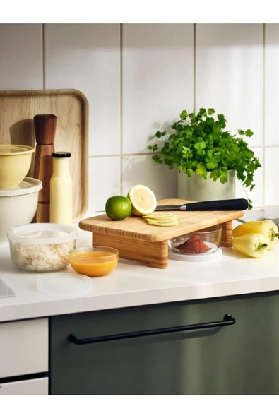 IKEA Bestamma Cam Saklama Kabı Seti - 3 Lü Set - Yuvarlak - 3