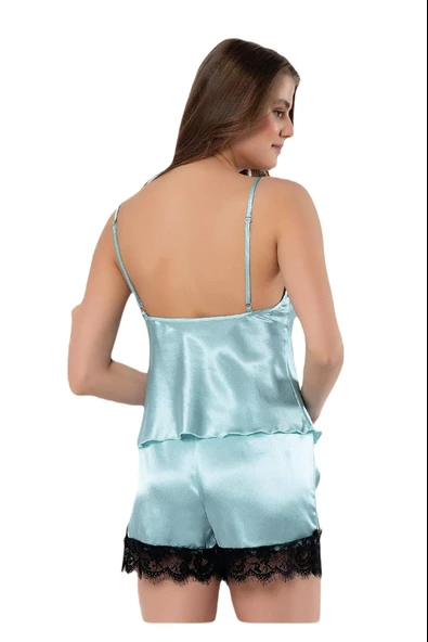 FAAL DEGAJE YAKA SATEN ŞORT TAKIM 3101 - 5