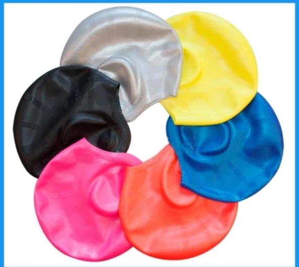 Siyah Silikon Renkli Bone Düzrenk Slikon Bone  SARI Standart - 3