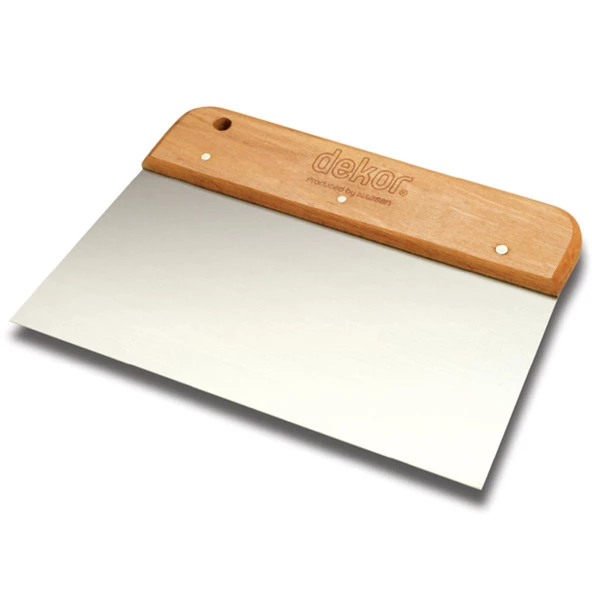 Dekor 043 Geniş Ispatula Paslanmaz Ahşap Saplı Spatula 30 Cm