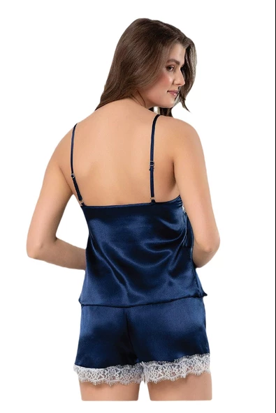 FAAL DANTELLİ SATEN ŞORT TAKIM 3104 - 3
