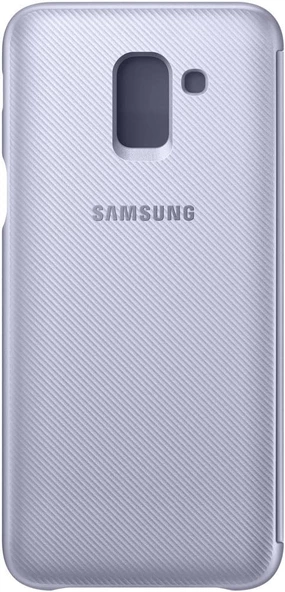Samsung Galaxy J6 Flip Wallet Cover Kapaklı Cüzdan Kılıf, Mor EF-WJ600C - 3