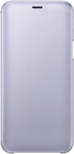 Samsung Galaxy J6 Flip Wallet Cover Kapaklı Cüzdan Kılıf, Mor EF-WJ600C