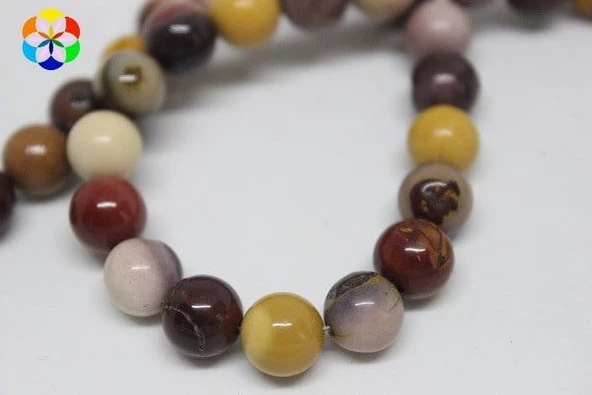 Jasper Taşı YARIM Dizi 8mm (9805) (18cm uzunluğundadır) ürün görseli