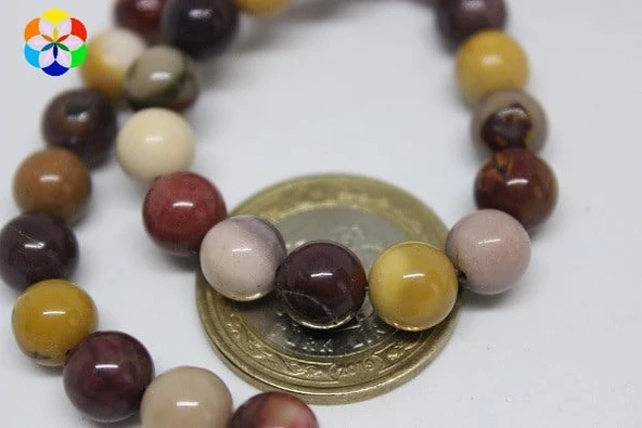 Jasper Taşı YARIM Dizi 8mm (9805) (18cm uzunluğundadır) - Resim 3