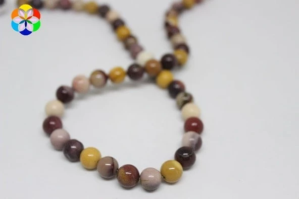 Jasper Taşı YARIM Dizi 8mm (9805) (18cm uzunluğundadır) - Resim 2