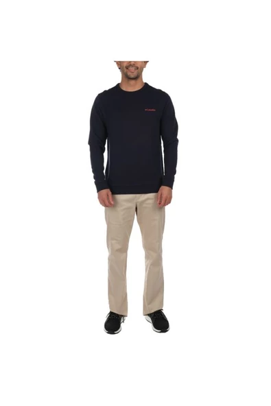 Columbia M CSC Basic Crew Erkek Lacivert Sweatshirt CS0204-472 - 2