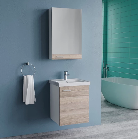 Eva 50 Cm Alıze Alt&Üst Hılton Dolap