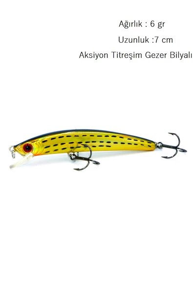 6 Gr.7cm Rapala LuresSuni Yem Turna Levrek Rapala LüferAilesi JigYem Yapay Balık Yemi - 2