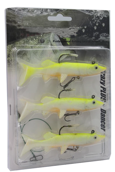 3 Adet Set 11.5cm 23gr.Silikon Balık sahte Yem SasiYem Rapala Lures YapayYem JigYem Maket Balık