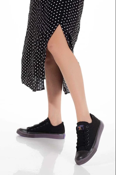 Modatalika Kadın Renkli Taban Sneaker - 4