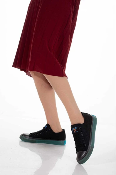 Modatalika Kadın Renkli Taban Sneaker - 2