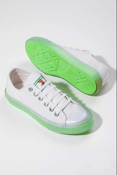 Modatalika Kadın Renkli Taban Sneaker - 5