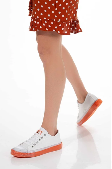 Modatalika Kadın Renkli Taban Sneaker - 7