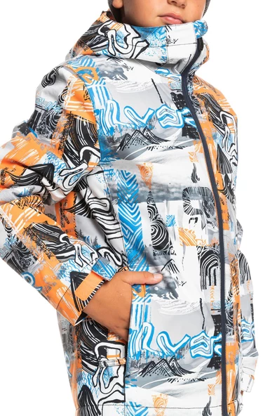 Quiksilver  EQBTJ03171 - Morton Erkek Snowboard Su Geçirmez Kayak Montu - 12