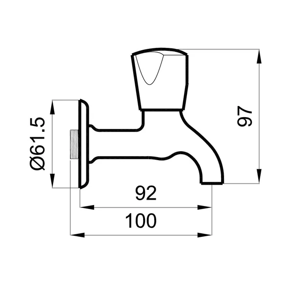 Kale S100 Kısa Musluk - 2