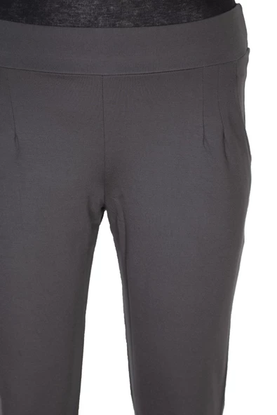 Barem Kadın Pensli Çelikli interlok Antrasit Pantolon - 2