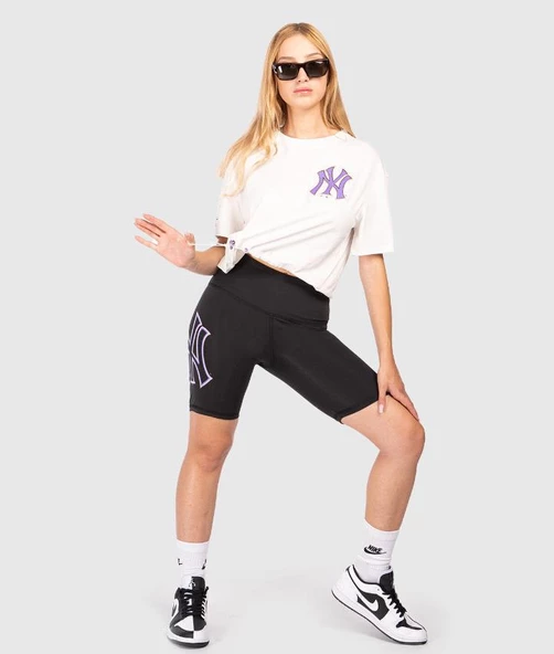 Ral Sport New York Yankees Kadın Kısa Crop T-shirt - 5