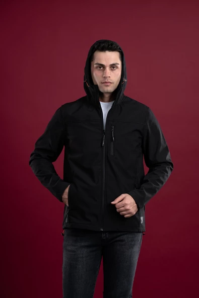 FBI KAPŞONLU SLİMFİT FERMUARLI ERKEK BAHARLIK MONT - 10