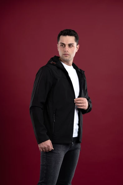 FBI KAPŞONLU SLİMFİT FERMUARLI ERKEK BAHARLIK MONT - 9