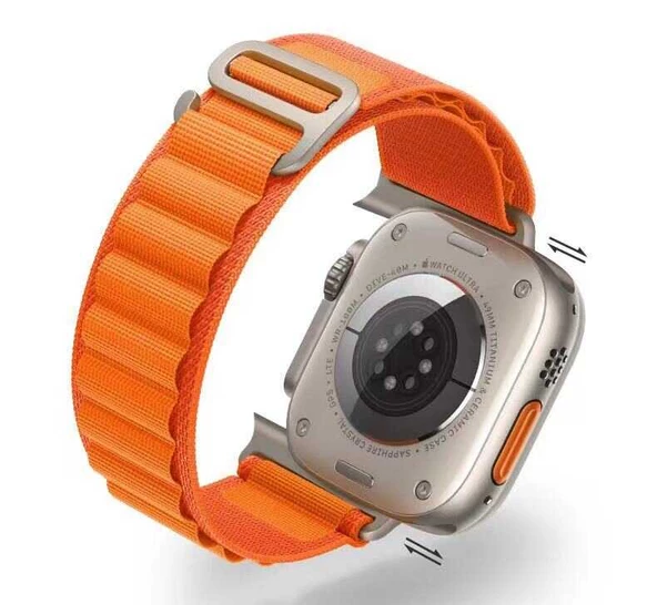 Apple Watch Ultra 49mm Zore KRD-74 Hasır Kordon - 9