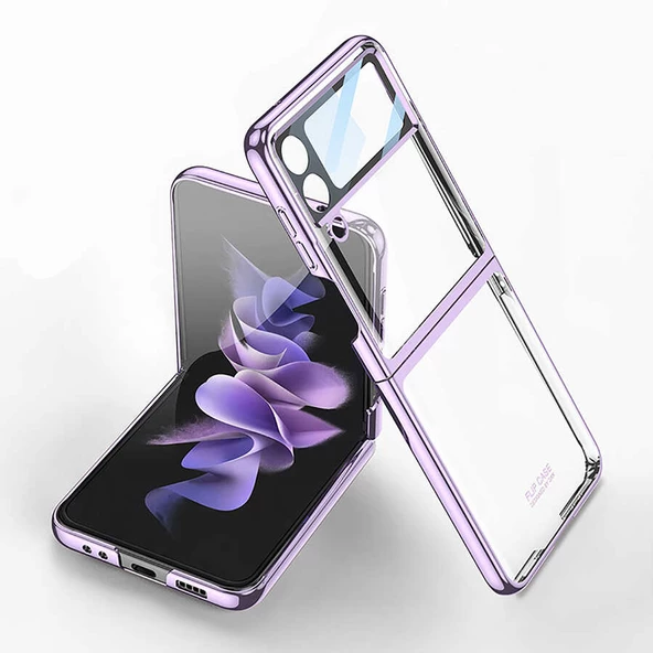 Galaxy Z Flip 4 Kılıf Zore Kıpta Lensli Kılıf