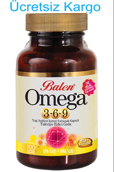 Balen Omega 3-6-9 Yağ Asitlerini İçeren Yumuşak Kapsül