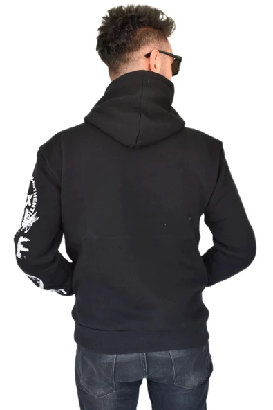 Erkek Oversize Kapüşonlu Sweatshirt 6738 BGL-ST02311 - Resim 8