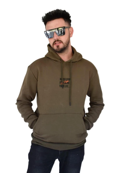 Erkek Oversize Kapüşonlu Sweatshirt 6742 BGL-ST02313 ürün görseli