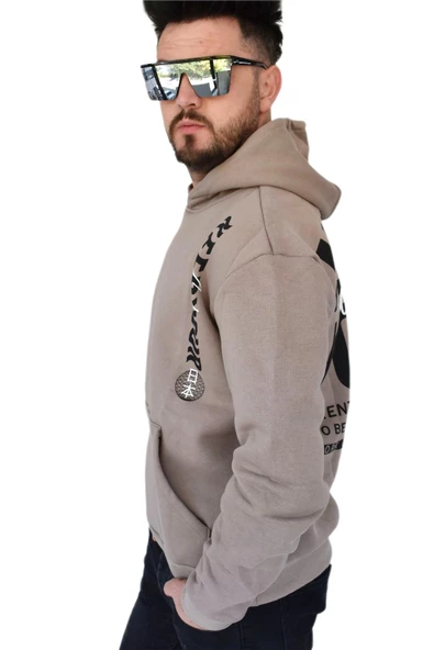 Erkek Oversize Kapüşonlu Sweatshirt 6746 BGL-ST02312 - 8