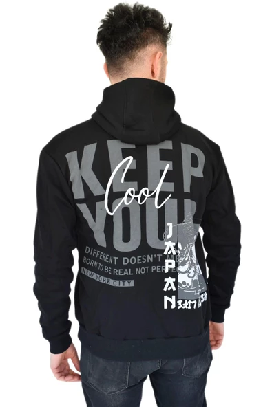 Erkek Oversize Kapüşonlu Sweatshirt 6746 BGL-ST02312 - 9
