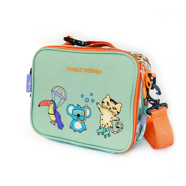 Milk&Moo Çocuk Sırt Çantası ve Isı Yalıtımlı Beslenme Çantası Seti Jungle Friends - 3