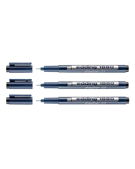 Edding Teknik Çizim Kalemi 3lü Set