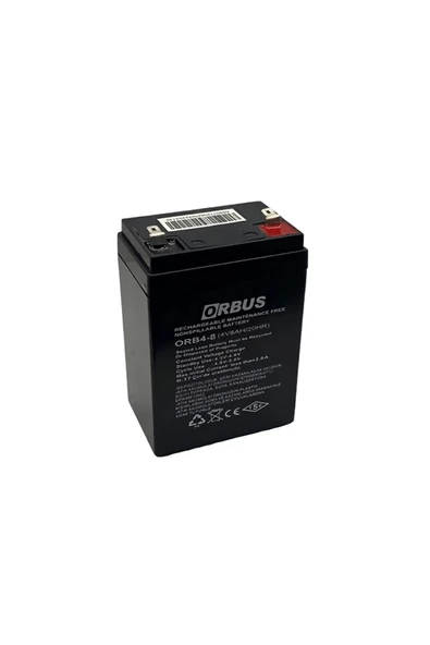 4V 8AH Akü 4 Volt 8 Amper 4V 8AH Akü Işıldak aküsü el feneri akü terazi Aküsü Kantar Baskül Aküsü - 4V8AH Bakımsız Kuru Tip Akü El Feneri Aküsü - 4