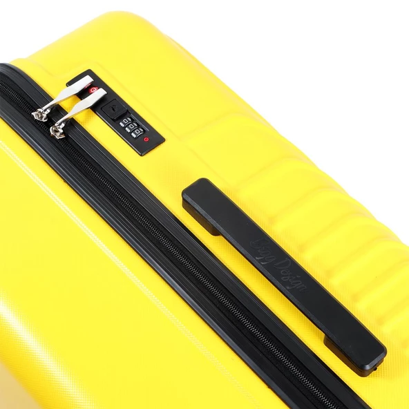 Biggdesign Cats Sarı Orta Boy 24" Valiz - 6