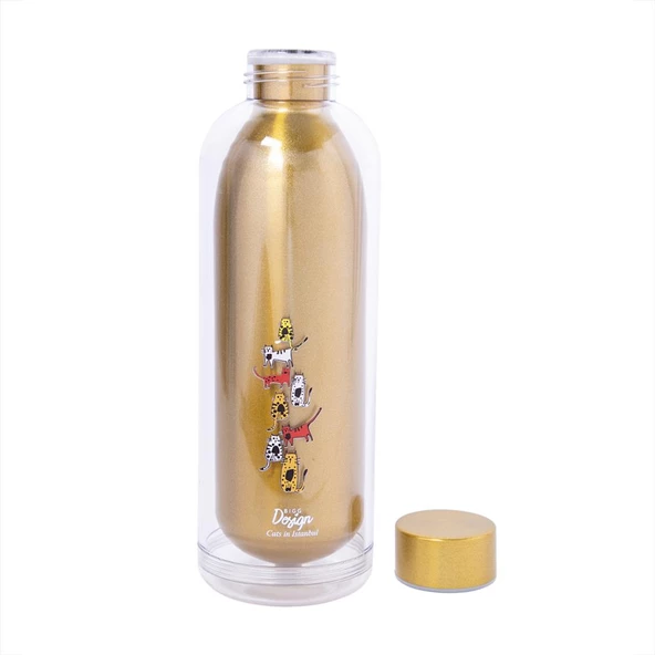 Biggdesign Cats 700 Ml Sarı Matara - 3
