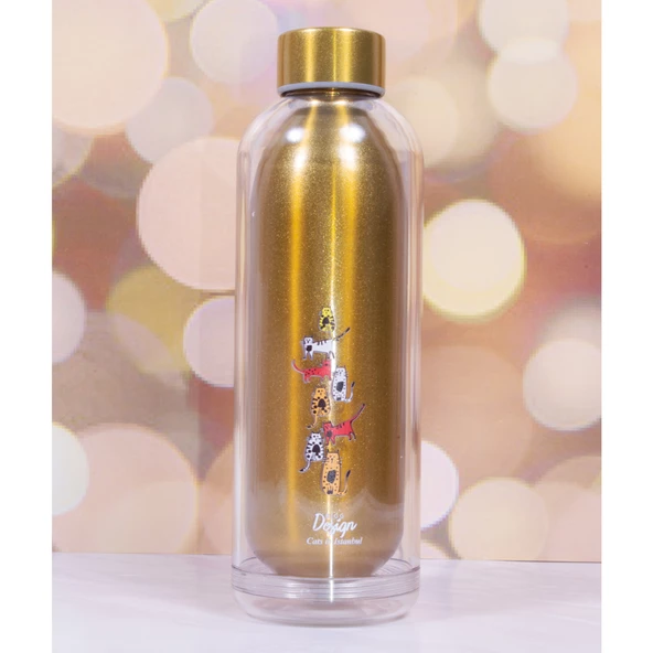 Biggdesign Cats 700 Ml Sarı Matara - 8