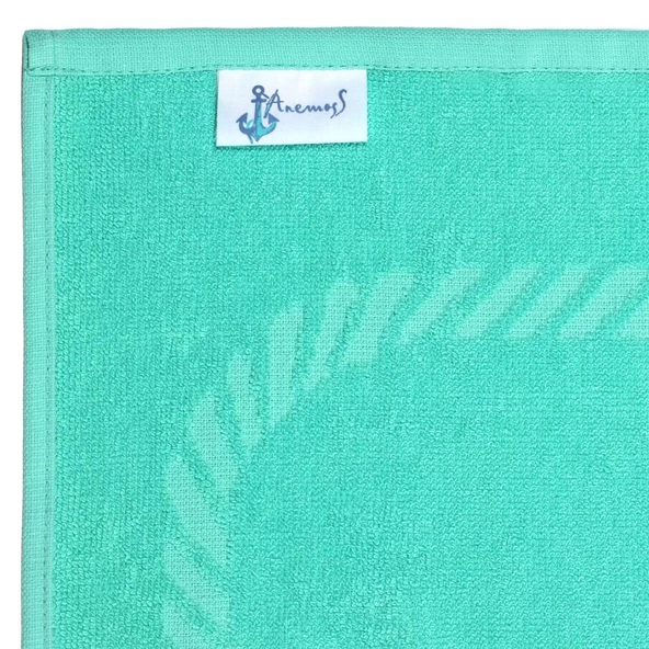 Anemoss Gemici Bağları Plaj Havlusu Mint Yeşili 140x70 cm - 4