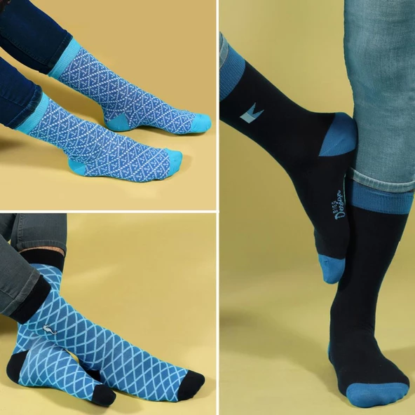 Biggdesign Ocean Erkek 5'li Soket Çorap Seti - 5