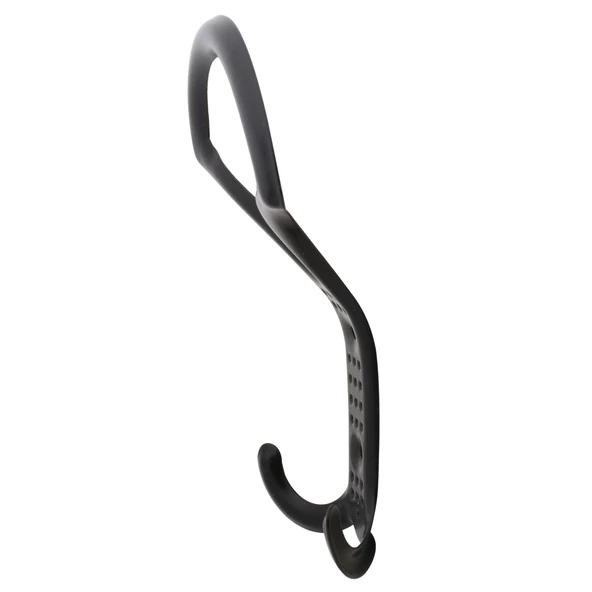 Noktalı Portmanto Vestiyer Duvar Askısı Metal Dolap Elbise Askılığı Siyah (5 ADET) - 3