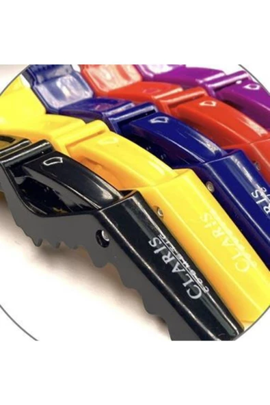 C-32201 Yarasa Saç Pensi Renkli 5li - Resim 3