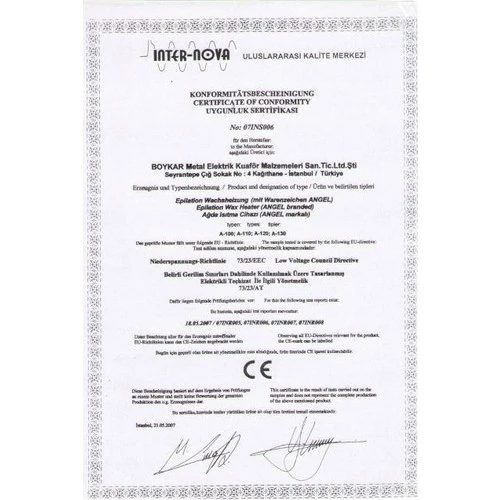 Angel Kartuş Ağda Isıtıcı A-100 - Resim 2