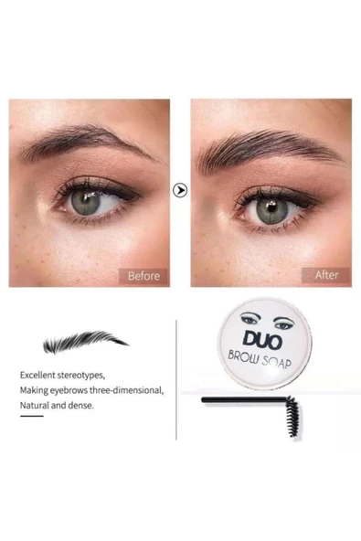 Duo Brow Soap Soapkaş Sabitleyici Şekillendirici 3d Sabun Kaş Kremi + Fırça Şık Bir Görünüm - 4