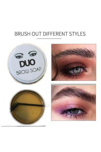 Duo Brow Soap Soapkaş Sabitleyici Şekillendirici 3d Sabun Kaş Kremi + Fırça Şık Bir Görünüm - 5